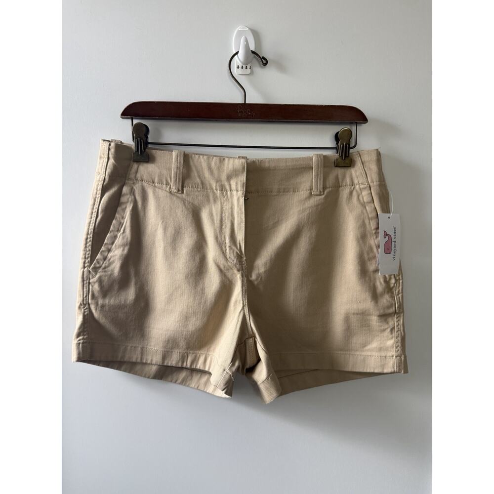 Vineyard Vines Women’s Shorts Size 6 NWT Khaki Sand Herringbone